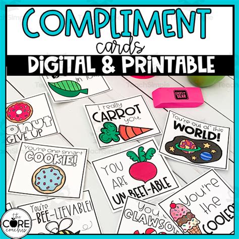 Printable Compliment Cards For Students